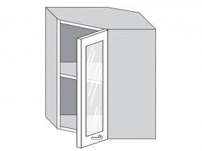 1.60.3у Шкаф настенный (h=720) угловой на 600мм со стекл. дверцей в Оренбурге - orenburg.magazinmebel.ru | фото