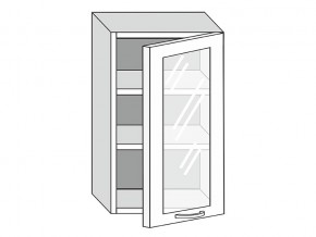 19.50.3 Шкаф настенный (h=913) на 500мм с 1-ой стекл. дверцей в Оренбурге - orenburg.magazinmebel.ru | фото
