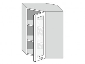 19.60.3у Шкаф настенный (h=913) угловой на 600мм со стекл. дверцей в Оренбурге - orenburg.magazinmebel.ru | фото