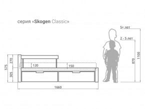 Кровать Svogen classic с ящиками и бортиком дерево-белый в Оренбурге - orenburg.magazinmebel.ru | фото - изображение 2