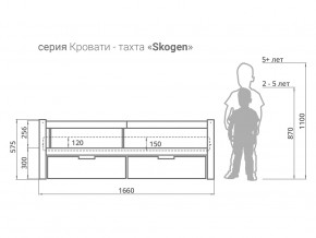 Кровать-тахта Svogen с ящиками и бортиком бежевый в Оренбурге - orenburg.magazinmebel.ru | фото - изображение 3