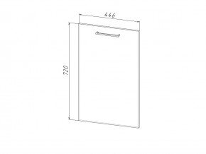 П 45 Комплект для посудомоечной машины 450 мм (цоколь + фасад) ЛДСП в Оренбурге - orenburg.magazinmebel.ru | фото
