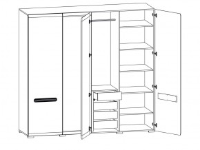 Шкаф 205-SZF2D2L/21/22 Ацтека белый в Оренбурге - orenburg.magazinmebel.ru | фото - изображение 2