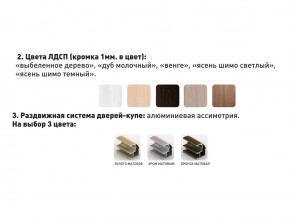 Шкаф-купе Акцент-Сим Д 1400-600 шимо светлый в Оренбурге - orenburg.magazinmebel.ru | фото - изображение 3